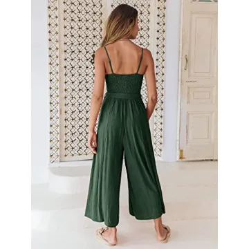Summer Jumpsuit for Women | ANRABESS Casual Wide Leg Overalls