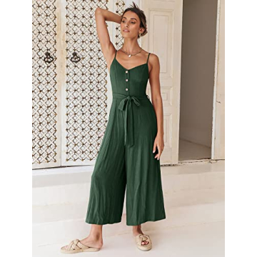 Summer Jumpsuit for Women | ANRABESS Casual Wide Leg Overalls