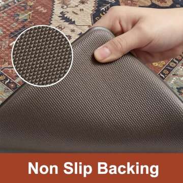 KIMODE Farmhouse Kitchen Mats,Anti Fatigue Kitchen Rugs Sets of 2, Non Slip Waterproof Kitchen Floor Mats, Ergonomic Cushioned Comfort Standing Mat for Laundry, Office, Sink,Desk,Red