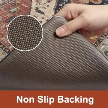 KIMODE Farmhouse Kitchen Mats,Anti Fatigue Kitchen Rugs Sets of 2, Non Slip Waterproof Kitchen Floor Mats, Ergonomic Cushioned Comfort Standing Mat for Laundry, Office, Sink,Desk,Red