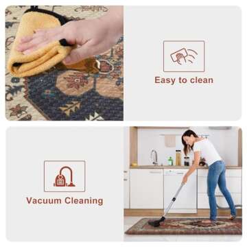 KIMODE Farmhouse Kitchen Mats,Anti Fatigue Kitchen Rugs Sets of 2, Non Slip Waterproof Kitchen Floor Mats, Ergonomic Cushioned Comfort Standing Mat for Laundry, Office, Sink,Desk,Red