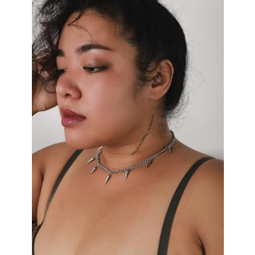 Sicina Spike Choker Necklace - Gothic, Punk, Emo Style