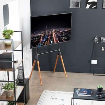 VIVO Artistic Easel 49 to 70 inch LED LCD Screen, Studio TV Display Stand, Adjustable TV Mount with ...