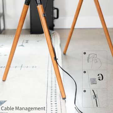 VIVO Artistic Easel 49 to 70 inch LED LCD Screen, Studio TV Display Stand, Adjustable TV Mount with 4 Legs STAND-TV70A