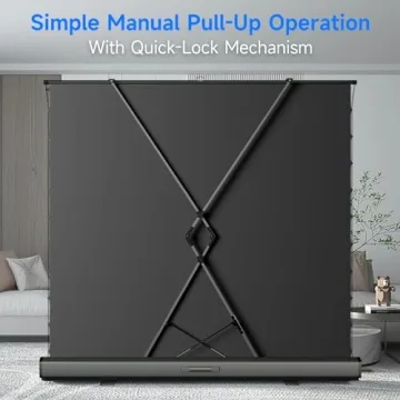 100" Portable ALR Pull Up Projector Screen for All Occasions