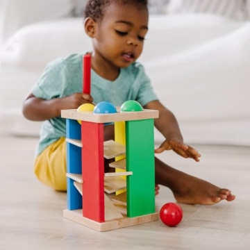 Melissa & Doug Deluxe Pound and Roll Tower for Toddlers