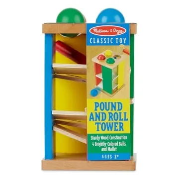 Melissa & Doug Deluxe Pound and Roll Tower for Toddlers