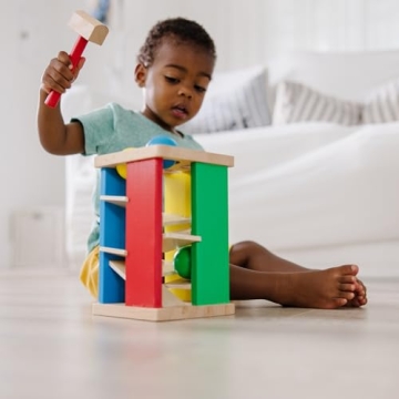Melissa & Doug Deluxe Pound and Roll Tower for Toddlers