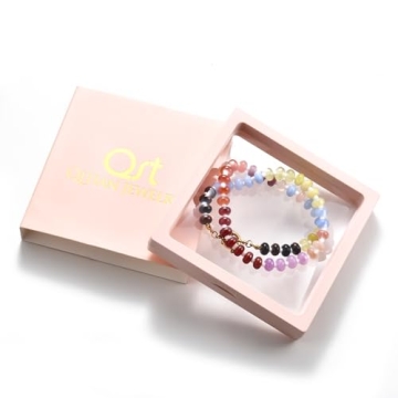 Colorful Beaded Gemstone Necklace Gift for Women