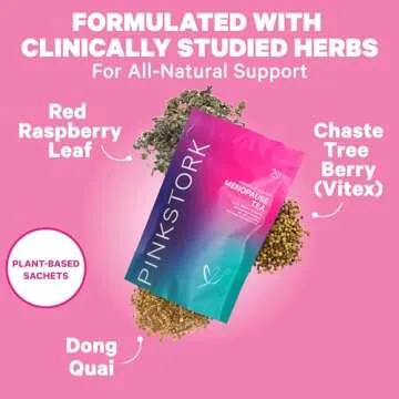 Pink Stork Menopause Relief Tea - Hormone Balance & Comfort
