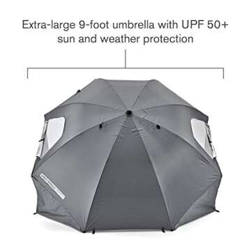 Sport-Brella 9ft UPF 50+ Shelter for Outdoor Sun Protection