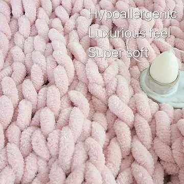 Maetoow Chenille Chunky Knit Blanket for Home and Gifts