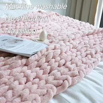 Maetoow Chenille Chunky Knit Blanket for Home and Gifts