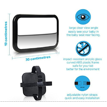 Shynerk Baby Car Mirror for Safety and 360° View