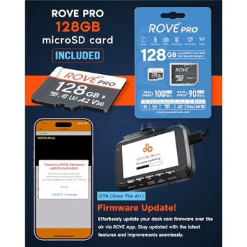 ROVE R2-4K Dual Dash Cam for Enhanced Car Safety