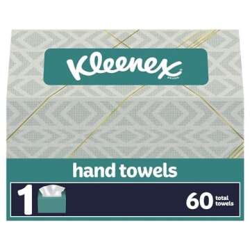 Kleenex Hand Towels - 60 Disposable Paper Towels, Hygienic Use