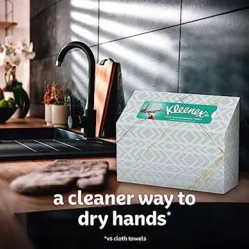 Kleenex Hand Towels - 60 Disposable Paper Towels, Hygienic Use