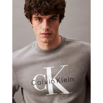 Calvin Klein Monogram Crewneck Sweatshirt for All Styles