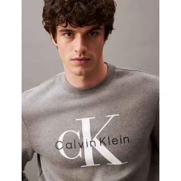 Calvin Klein Monogram Crewneck Sweatshirt for All Styles