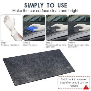 Car Scratch Remover Nano Sparkle Cloth 6 Pack
