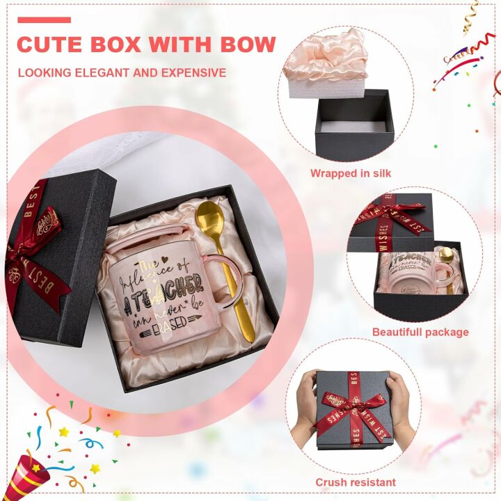 Teacher Appreciation Golden Marble Mug Gift