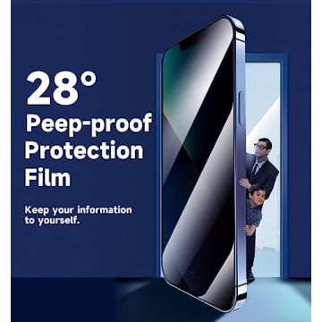 MAGIC JOHN Privacy Glass Screen Protector for iPhone 13/14