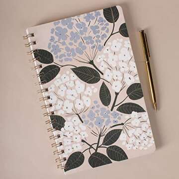 Fringe Studio Hydrangeas 6" Journal - 160 Lined Pages