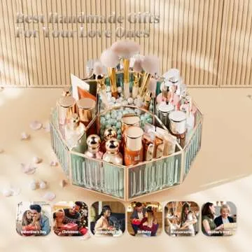 CoralHouse Rotating Makeup Organizer for Stylish Storage