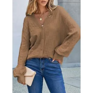 EVALESS Women's Trendy Cardigan for Fall & Winter