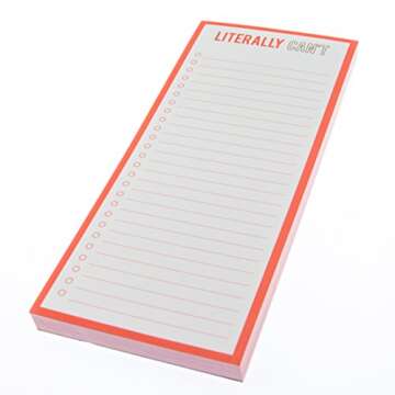 Graphique Magnetic Notepad - "Literally Can't" Grocery and Shopping List - Fun Decorative To-Do List...