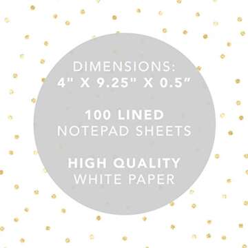 Graphique Magnetic Notepad - "Literally Can't" Grocery and Shopping List - Fun Decorative To-Do List - House Warming Gift - 100 Tear off Sheets (4" x 9.25" x .5")