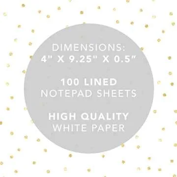 Graphique Magnetic Notepad - "Literally Can't" Grocery and Shopping List - Fun Decorative To-Do List - House Warming Gift - 100 Tear off Sheets (4" x 9.25" x .5")