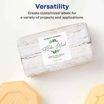 Avery Matte White Square Labels with Sure Feed, 2.5" x 2.5", 225 Labels