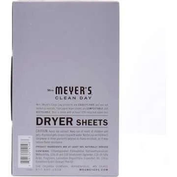Mrs. Meyer's Lavender Dryer Sheets - Eco-Friendly & Softening