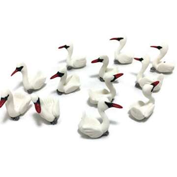 Mr_air_thai_Miniature Lot of 12 Miniature Duck Goose Fairy Garden Supplies Animal Swan Figurine Furn...