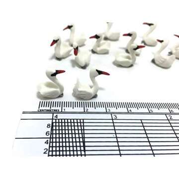 Mr_air_thai_Miniature Lot of 12 Miniature Duck Goose Fairy Garden Supplies Animal Swan Figurine Furniture Dollhouse GD#027
