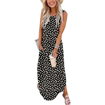 Stylish ANRABESS Women's Casual Sundress | Sleeveless Summer Maxi Dress