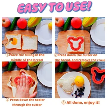 DIY Fun Shapes Uncrustables Maker Set for Kids Lunch