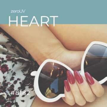 zeroUV Heart Shaped Sunglasses UV400 Trendy Eyewear for Women