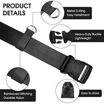 Riakrum Car Seat Travel Belt - Safe & Portable Solution