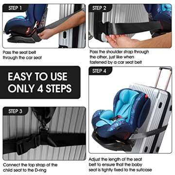 Riakrum Car Seat Travel Belt - Safe & Portable Solution