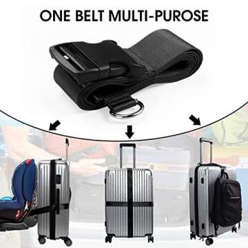 Riakrum Car Seat Travel Belt - Safe & Portable Solution
