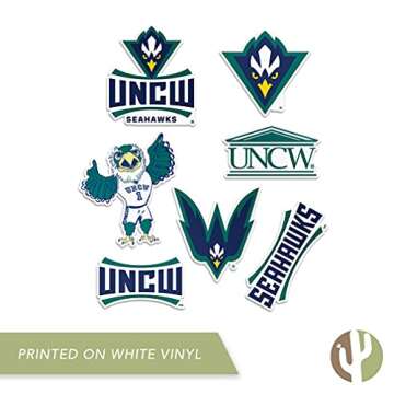 Desert Cactus University of North Carolina Wilmington Sticker UNCW Seahawks Vinyl Decals Laptop Water Bottle Car Scrapbook Sheet T2 (Type 2)