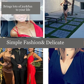 Elegant 14k Gold Body Chain for Women, Stylish Bikini Necklace