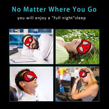 Silk Spider Man Sleep Mask for Comfortable Sleep