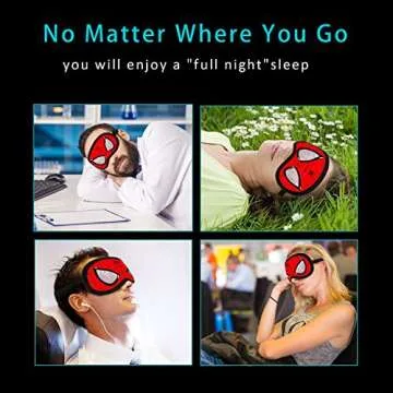 Silk Spider Man Sleep Mask for Comfortable Sleep