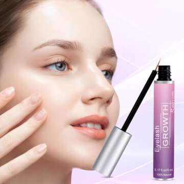 Premium Eyelash Growth Serum by Aomock for Fuller Lashes