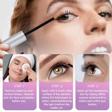 Premium Eyelash Growth Serum by Aomock for Fuller Lashes