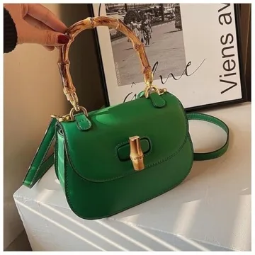 Elegant Bamboo Crossbody Bag for Women - Stylish Gift