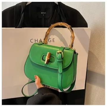 Elegant Bamboo Crossbody Bag for Women - Stylish Gift